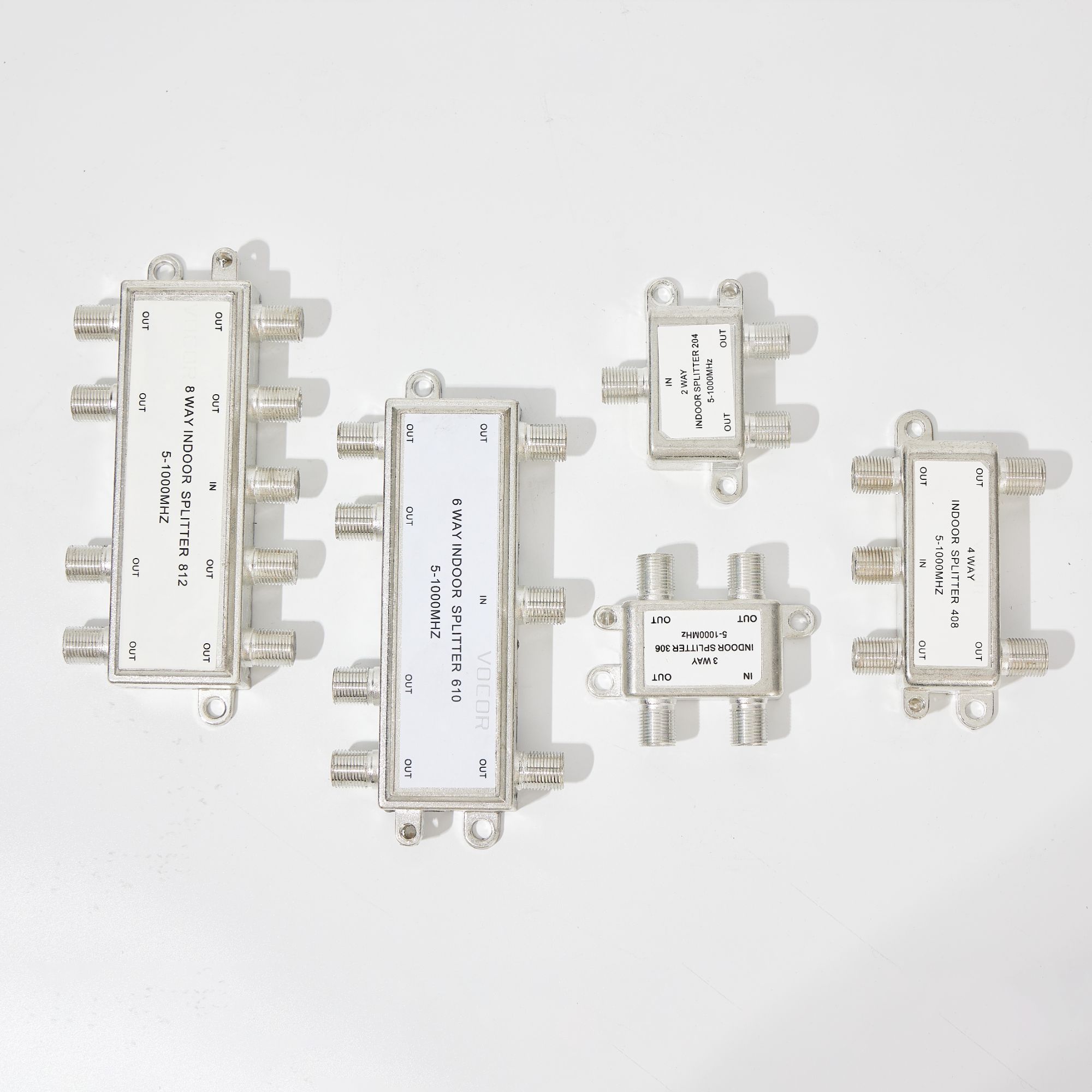 indoor splitter, two way transmission design,CATV indoor splitter and taps