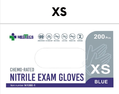 Medtecs Hospital Clinic Surgical ASTM D6319 Odorless Non Sterile Medical Nitrile Gloves