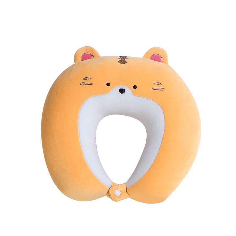 Cartoon Tiger Dual-Use Neck U-Shaped Pillow Creative Car Decoration