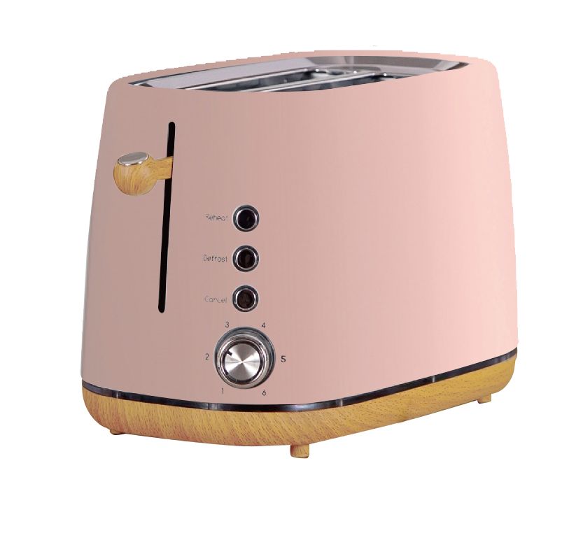 New Style Hot Sale Retro Stainless Steel Automatic Pop Up Function 2 Slice Toaster