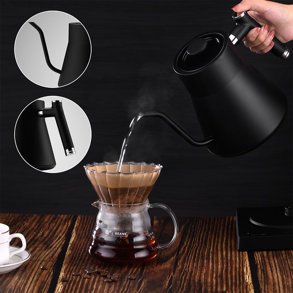 Wholesale Electric Digital Black Coffee Automatic Tea Kettles With Teapot Set