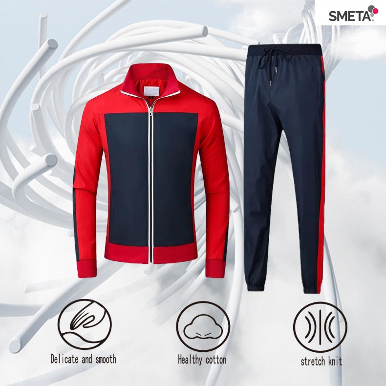 High quality full zip up nylon tracksuit breathable custom tracksuits for men