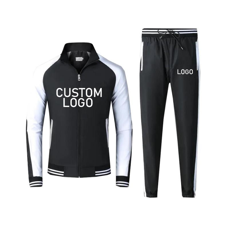 High quality full zip up man gym clothes breathable custom tracksuits for men