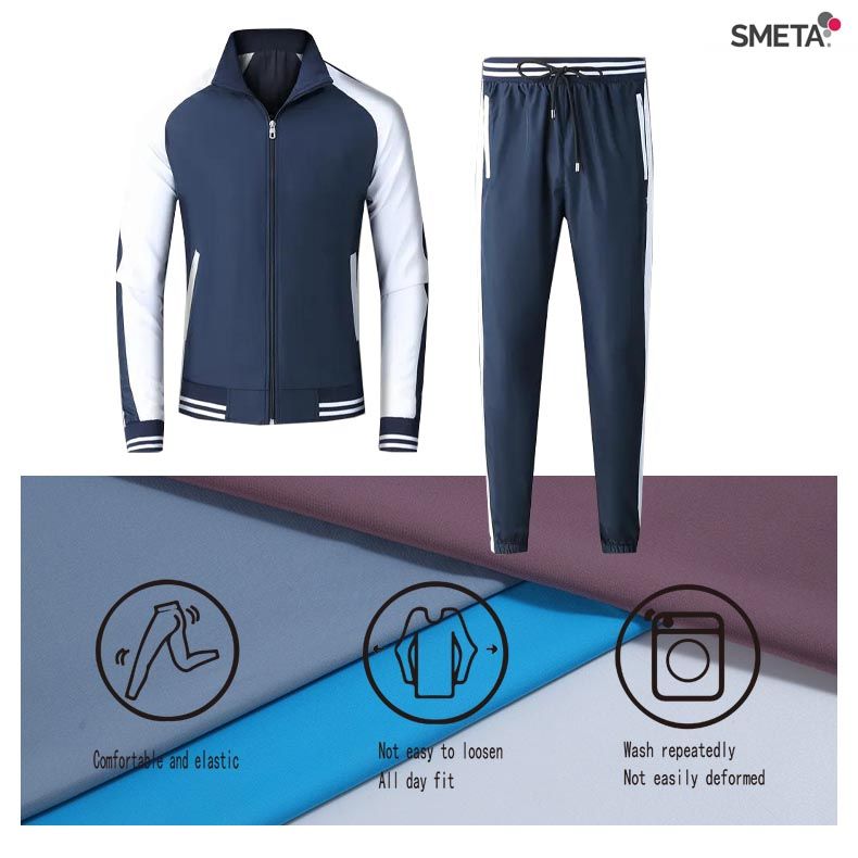 High quality full zip up man gym clothes breathable custom tracksuits for men