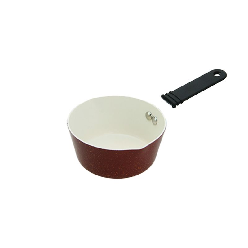 Red Metallic Coating Kitchen Cookware Frypan Set