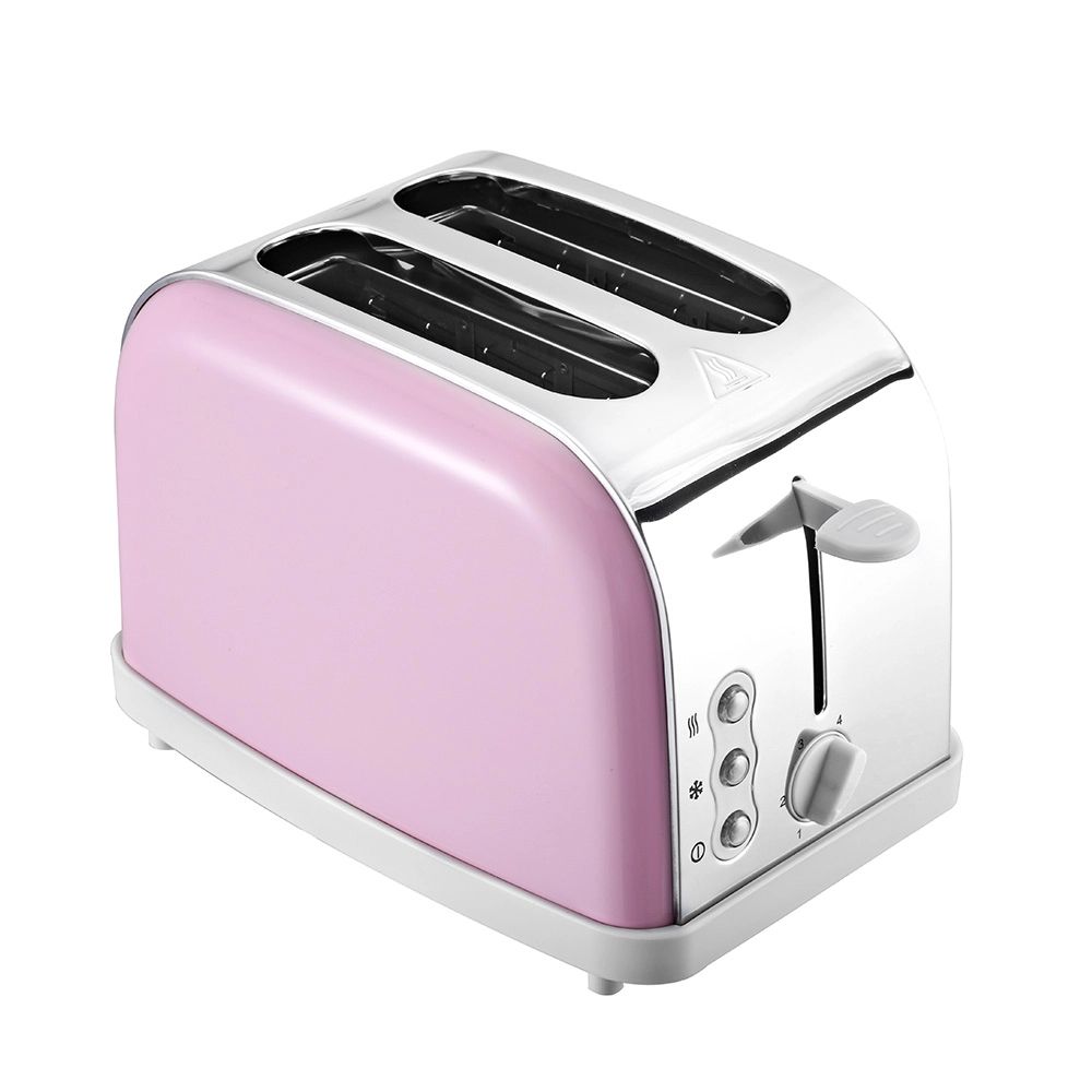 New Design Hot Sell Sandwich Electric 2 Slice Bread Stainless Steel Toaster Wide Slot