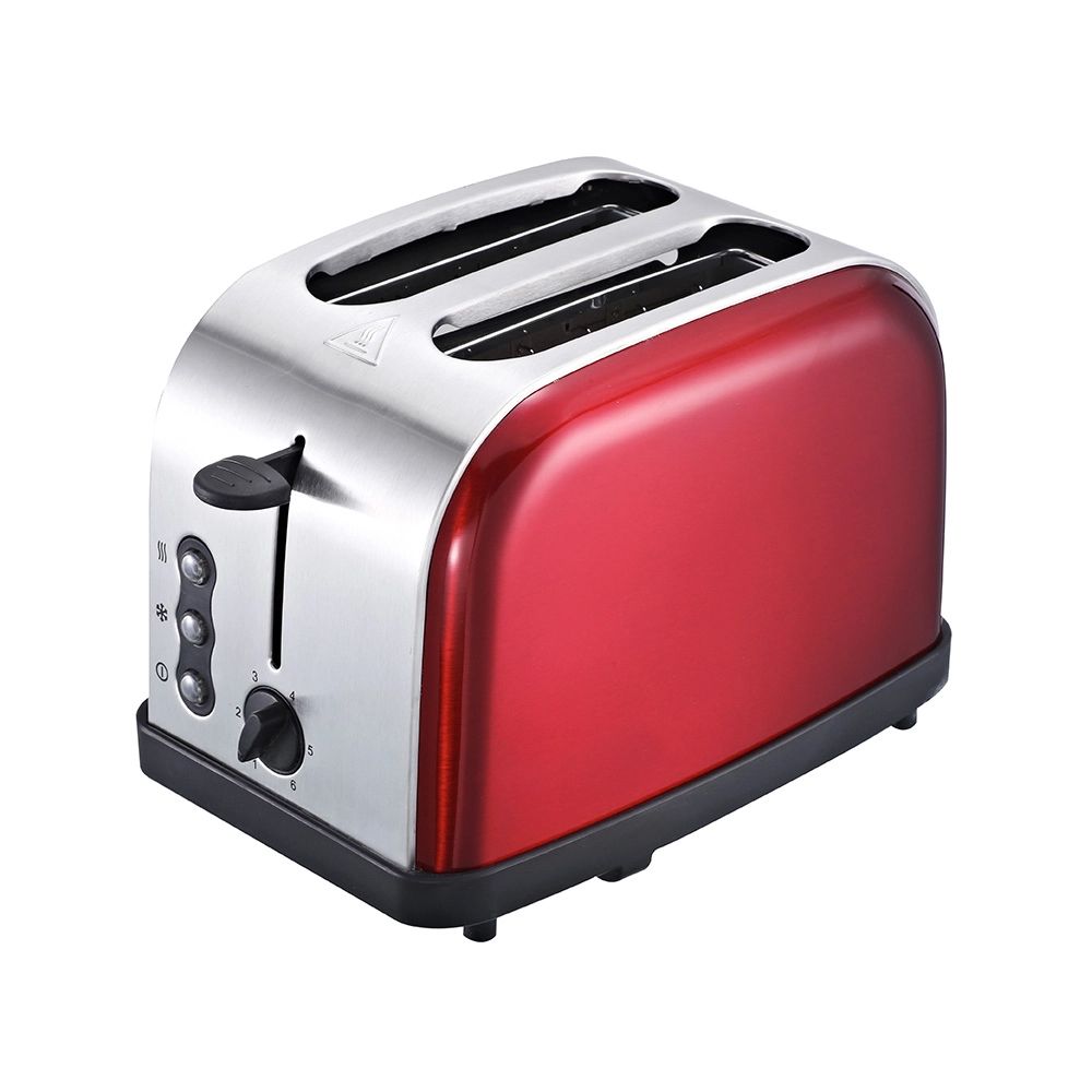 New Design Hot Sell Sandwich Electric 2 Slice Bread Stainless Steel Toaster Wide Slot