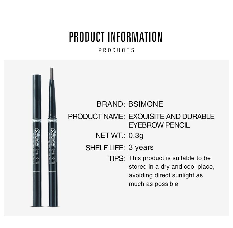 BSIMONE EXQUISITE AND DURABLE EYEBROW PENCIL OEM ODM