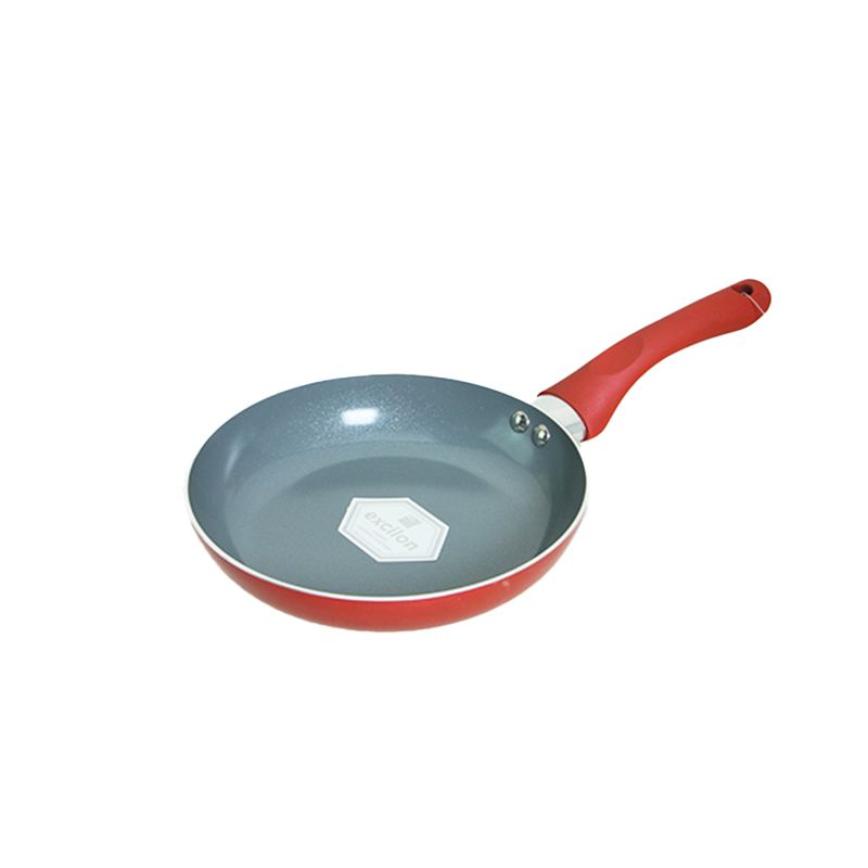 Cookware Set Promotional Gift Red Fry Pan 5 Pieces Set Ceramic Frypan