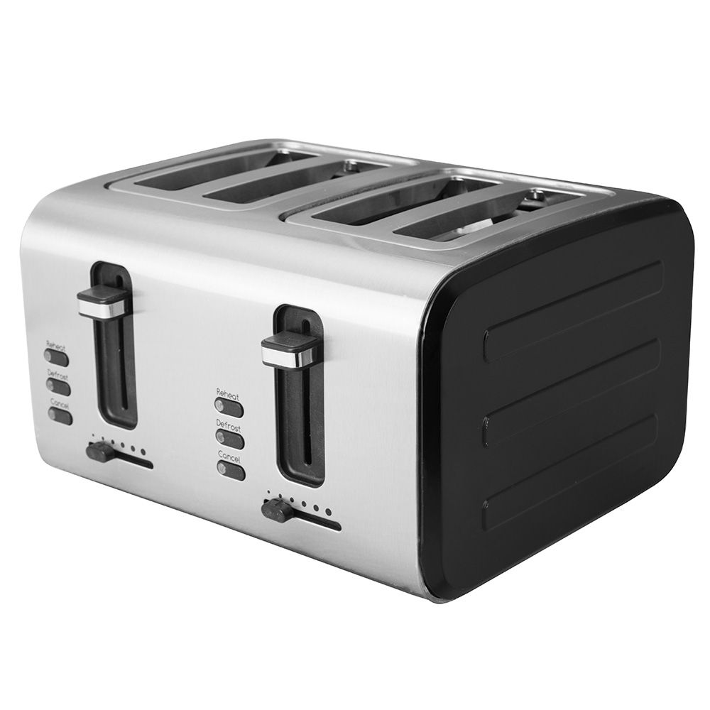 Home Appliance Electric 4 Slice Automatic Pop up Bread Stainless Steel Toaster Oven