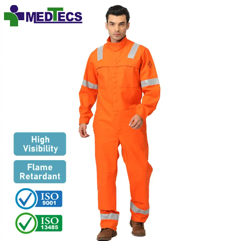 Antistatic OEM Workwear Comfort Spray Painting Reusable Washable Conjoined Reflective Coverall