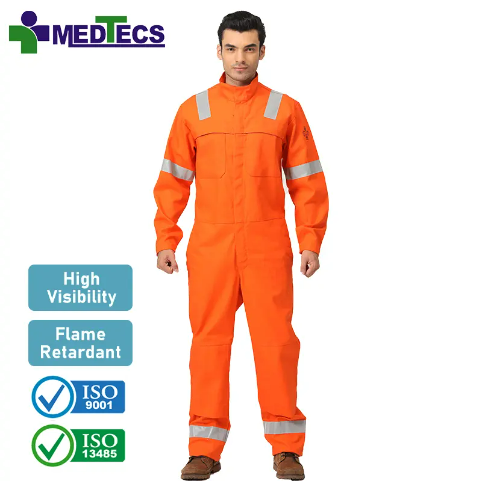 Antistatic OEM Workwear Comfort Spray Painting Reusable Washable Conjoined Reflective Coverall