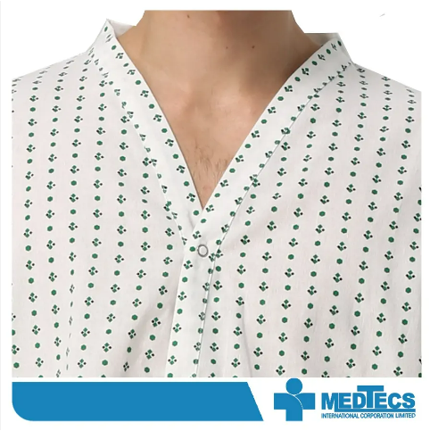 100% Polyester Custmerized Unisex Hospital Uniform-Patient Pajama