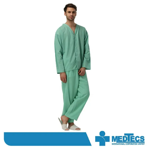 100% Polyester Custmerized Unisex Hospital Uniform-Patient Pajama