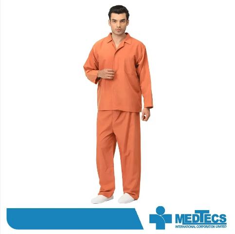 100% Polyester Custmerized Unisex Hospital Uniform-Patient Pajama