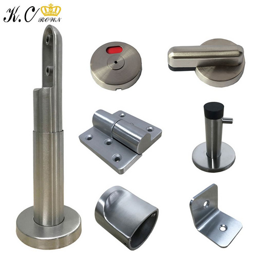 Office Partition Accessories 304 Stainless Steel HPL Toliet Partition Accessories