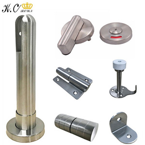 Factory Direct Stainless Steel Toilet Cubicle Partition Fittings Toilet Door Accessories Set