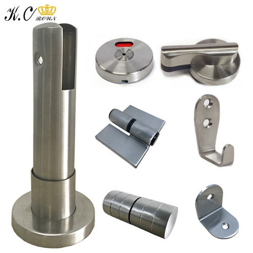 Public Bathroom Cubicle Hardware Stainless Steel Adjustable Legs Fittings Toilet Partition Accessories