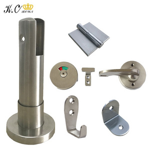 Public Toilet Partition Stainless Steel Cubicle Fittings Toilet Partition Door Accessories Hardware