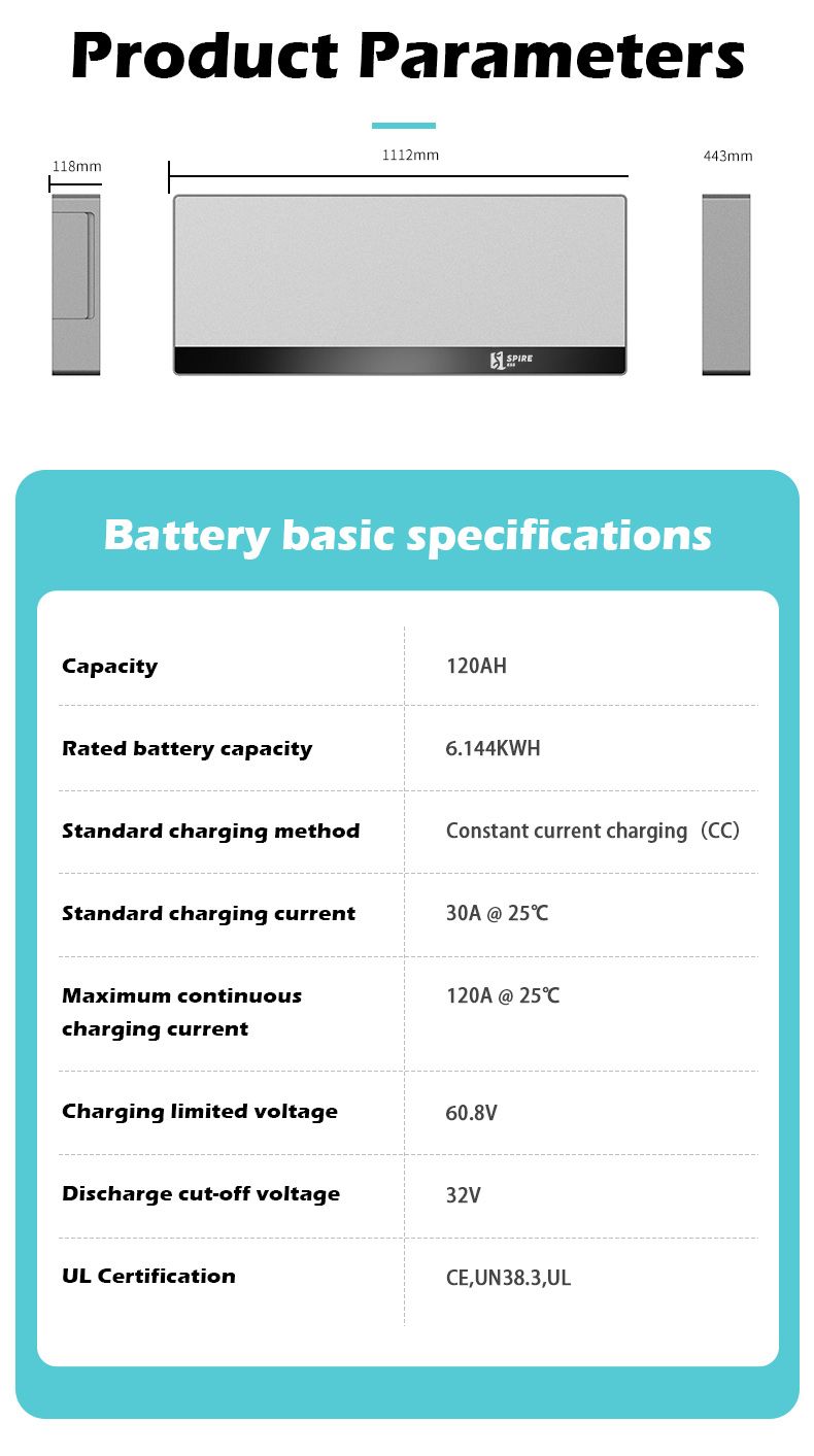 6.656kwh Low Temperature and Cold Resistance Wall-mounted Byd Blade Cell Lithium Iron Phosphate LiFePO4 Low Voltage Battery