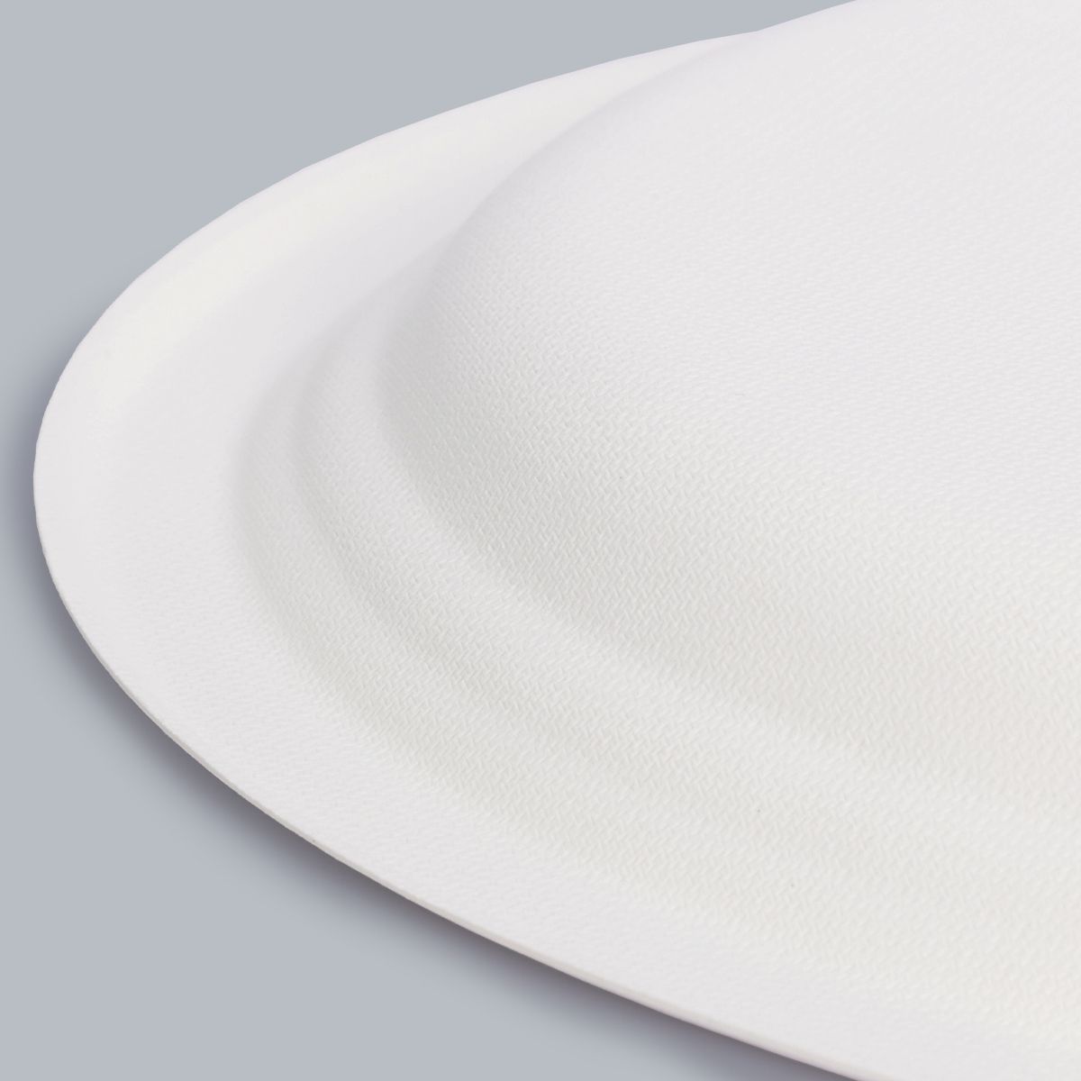 Disposable Tableware 12.5-inch Oval Plate Sustainable Food Packaging Compostable Food Trays Eco-Friendly