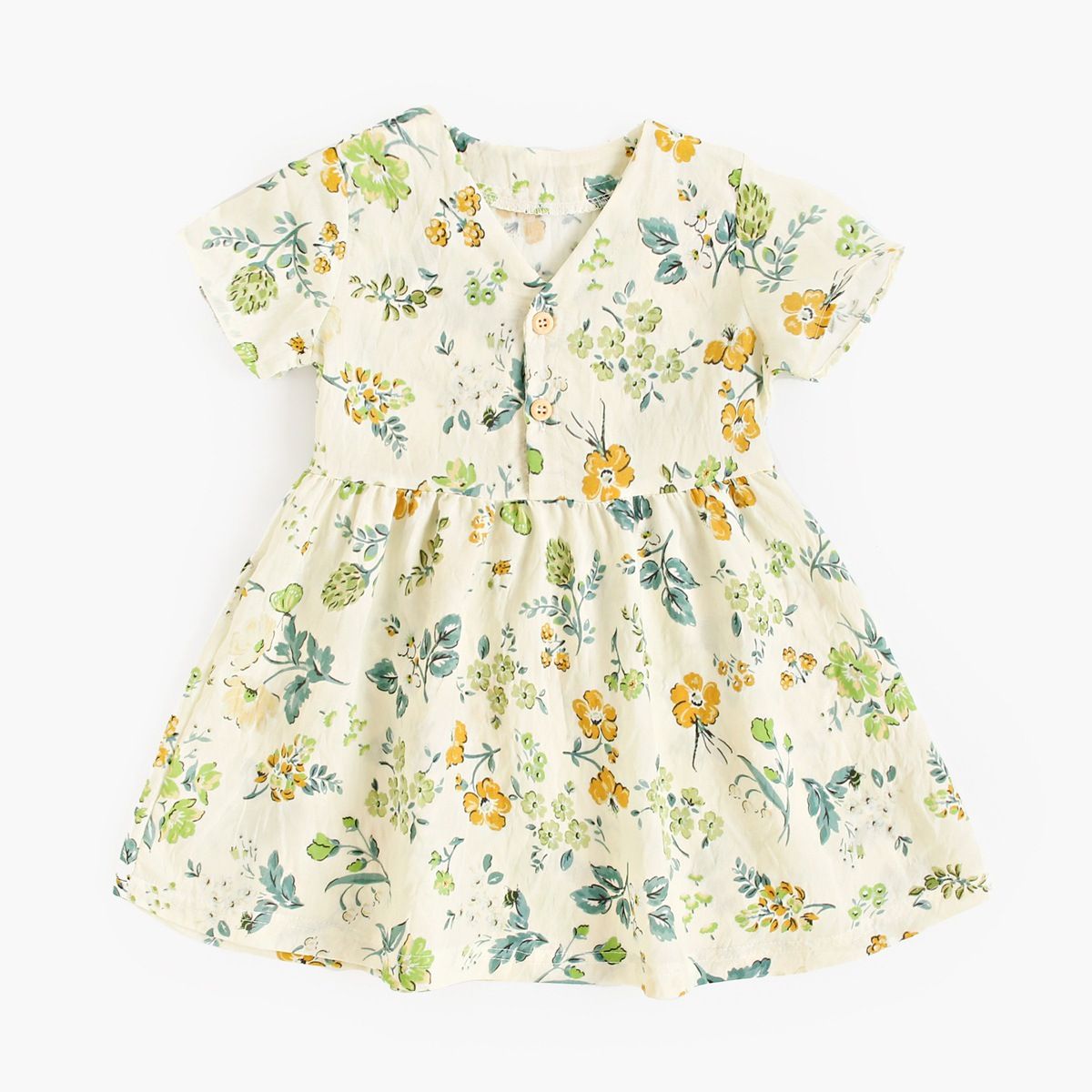 Girls Short-Sleeved Dress Baby Girl Floral Princess Dress Girl Dresses Kids Clothing