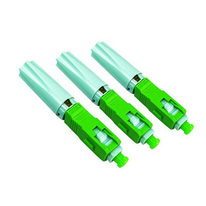 FTTH Embedded Fiber Optic Fast Connector SC APC Single Mode Fiber Optic Adapter SC UPC Cold Connection Quick Field Assembly