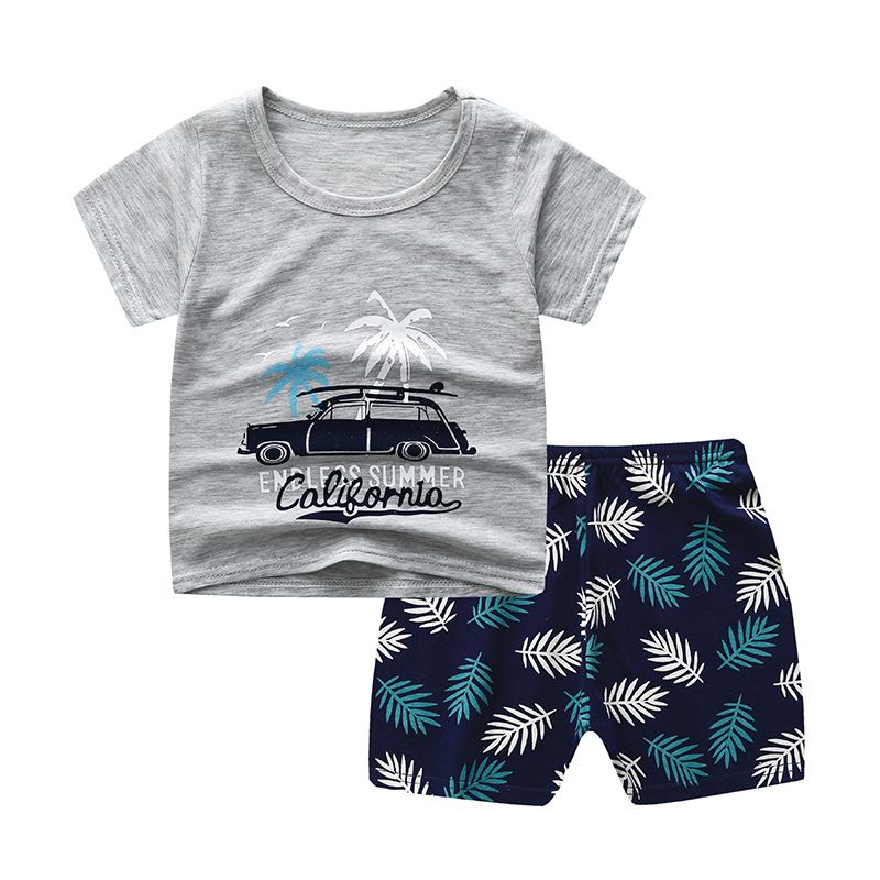 Suppliers China Summer Children Wear Clothes Cartoon Casual Cotton Kids Clothing Sets