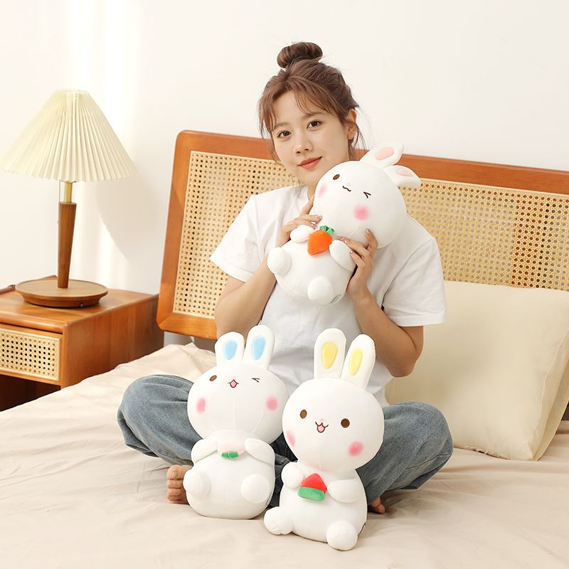 Crystal Short Plush Cartoon Rabbit Bunny Doll Cozy Holiday Gifts