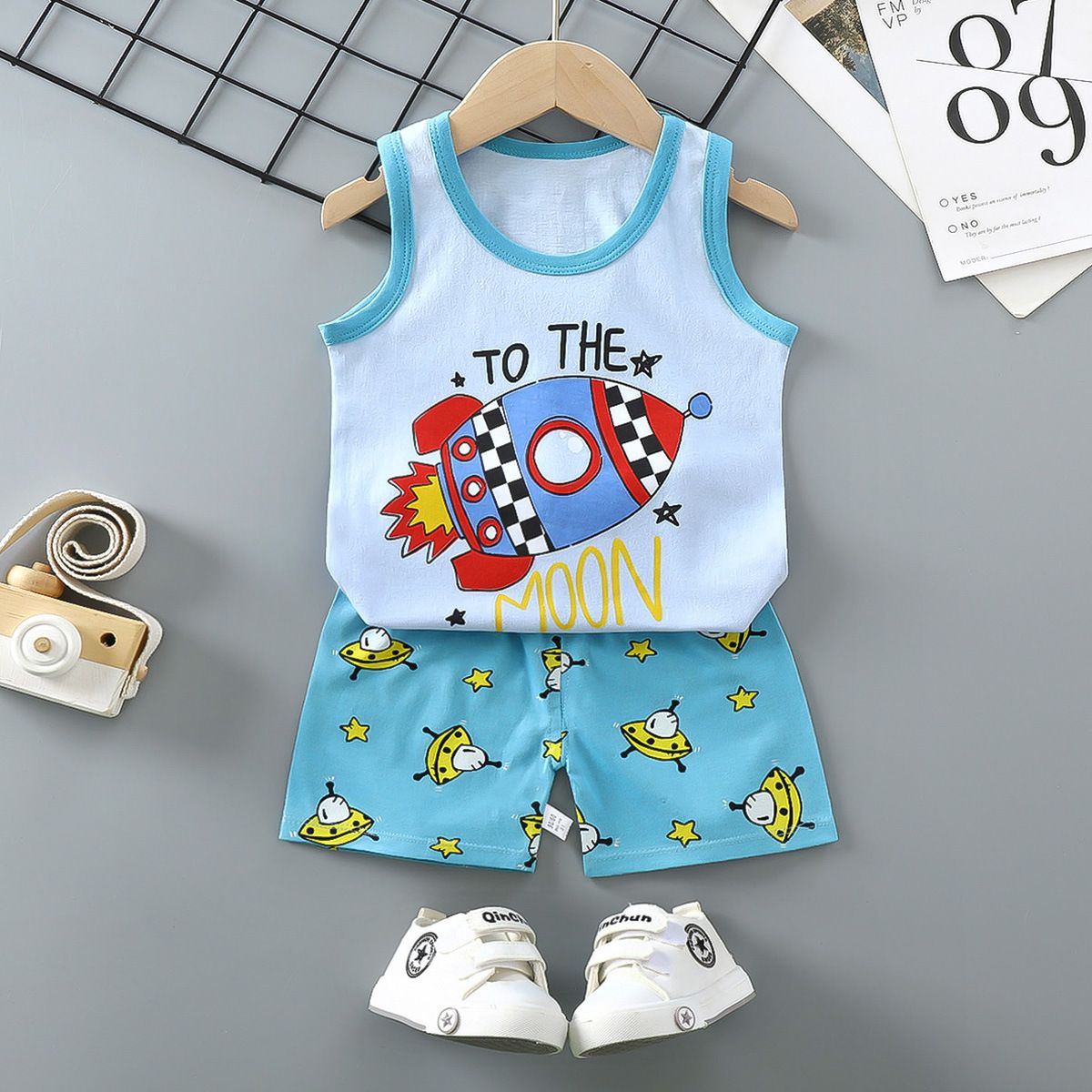 Kids Outfit Causal Solid Sleeveless Vest Shorts 2Pcs/Sets New Fashion Baby Boys Girl Clothing Children Cotton Tracksuits Sets