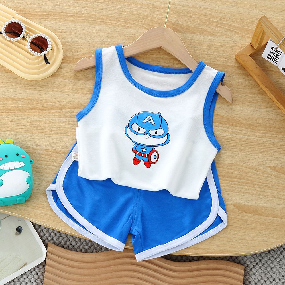 1-8 Years Old 90-140cm Children's Vest Summer Suit Boys and Girls Mesh Basketball Suit Children's Sleeveless Top Shorts Ball Sui