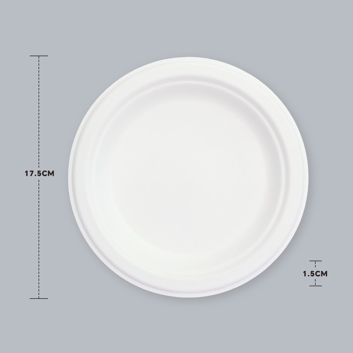 7-inch round plate environmentally friendly tableware biodegradable food packaging disposable tableware