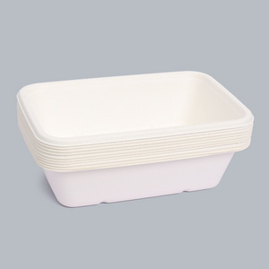 850ml square box environmentally friendly tableware degradable food packaging disposable tableware