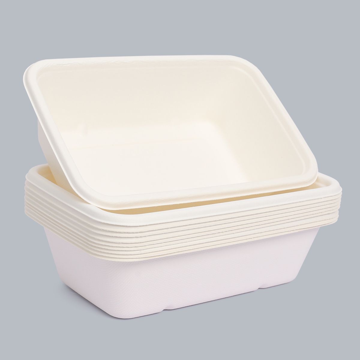 850ml square box environmentally friendly tableware degradable food packaging disposable tableware