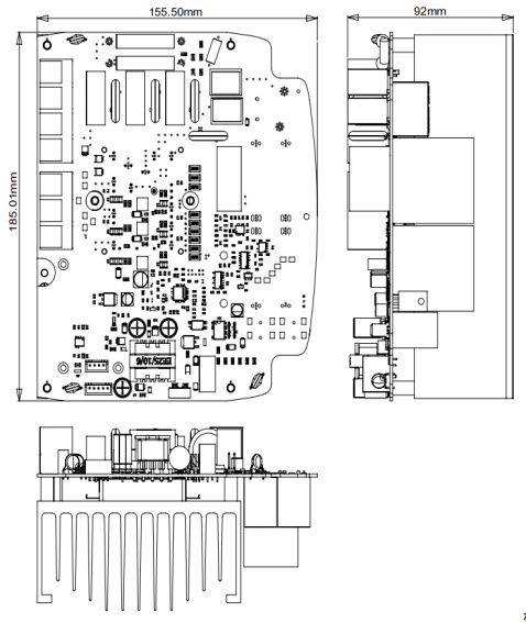 EC380V-4kW three-phase water pump driver