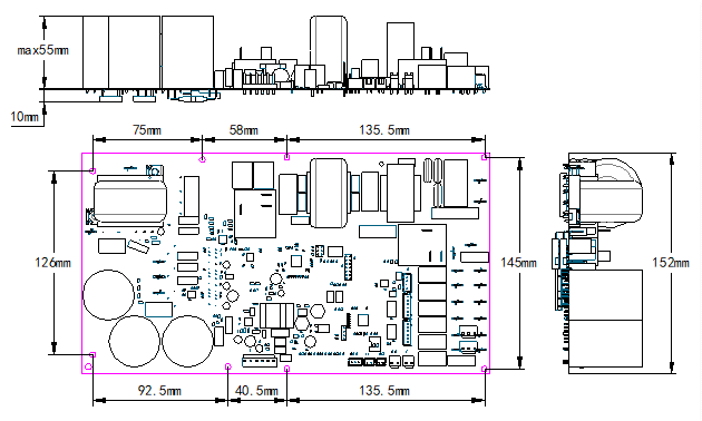 Heat pump air conditioning drive main control integrated board inverter