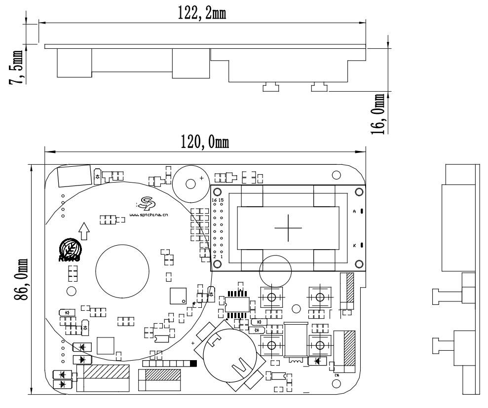 Water valve main control board inverter driver controller Printed Circuit Board