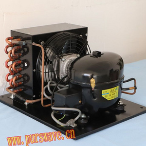 QD128HC Compressor condensing units 220V R134a LBP compressor and condenser for refrigerator fridge chest freezer