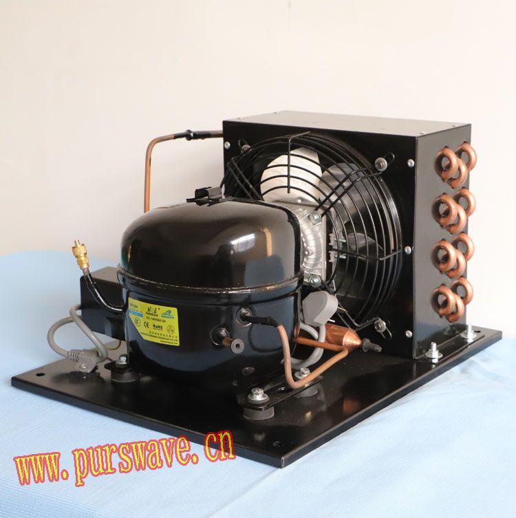 QD128HC Compressor condensing units 220V R134a LBP compressor and condenser for refrigerator fridge chest freezer