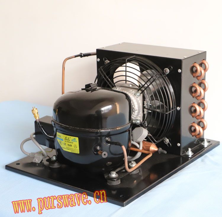 QD128HC Compressor condensing units 220V R134a LBP compressor and condenser for refrigerator fridge chest freezer