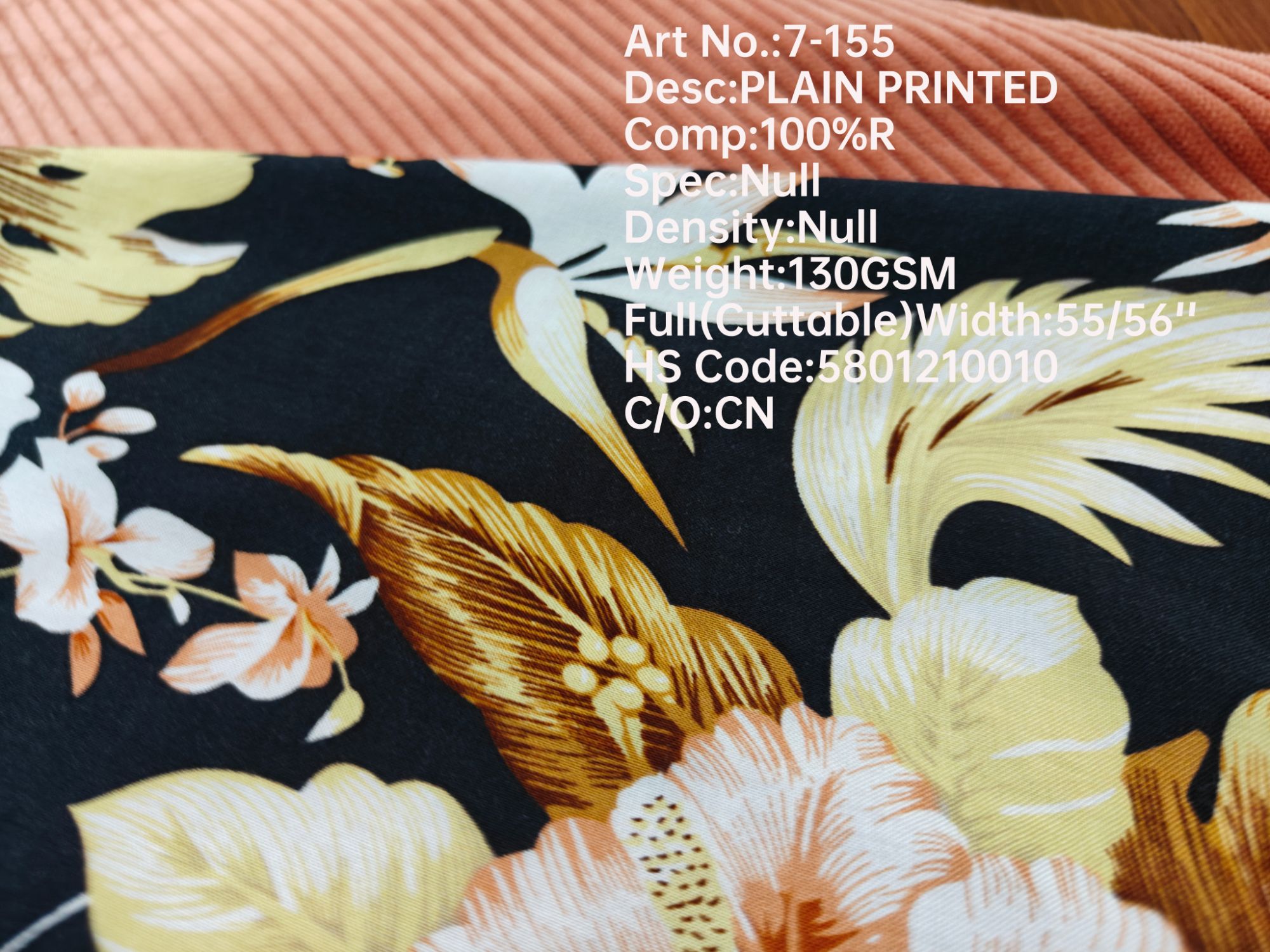 satin fabric plain printed soft thin touch customization