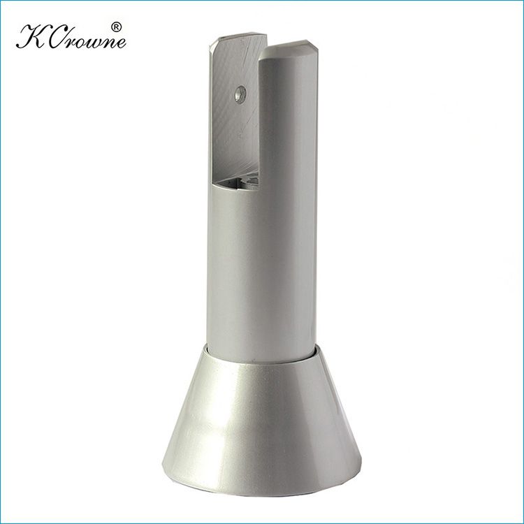 Alu. Alloy support leg for toilet cubicle