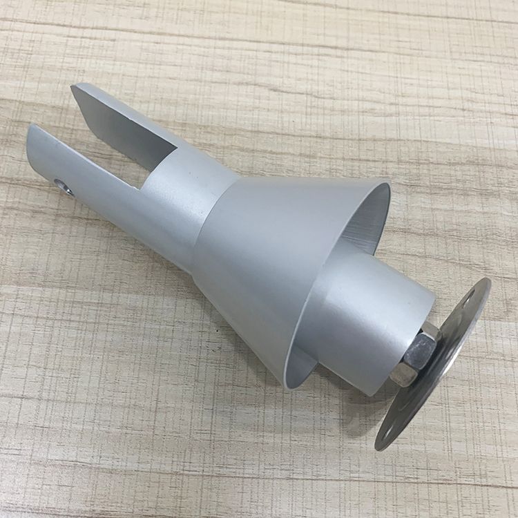 Alu. Alloy support leg for toilet cubicle