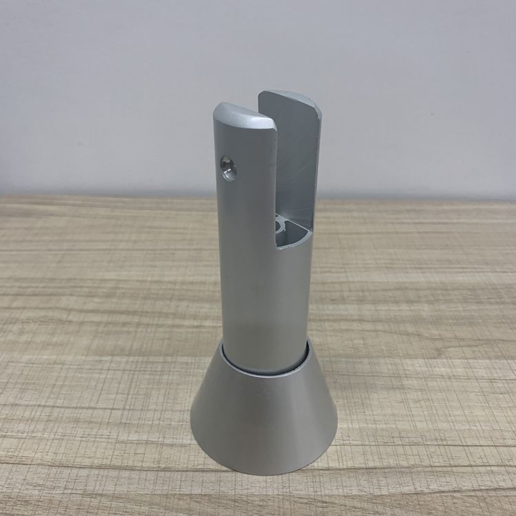 Alu. Alloy support leg for toilet cubicle