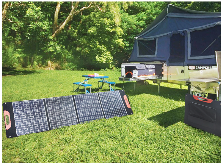 Xiangcai Outdoor Camping 100W Foldable Solar Energy System Overlapping Portable Solar Panel