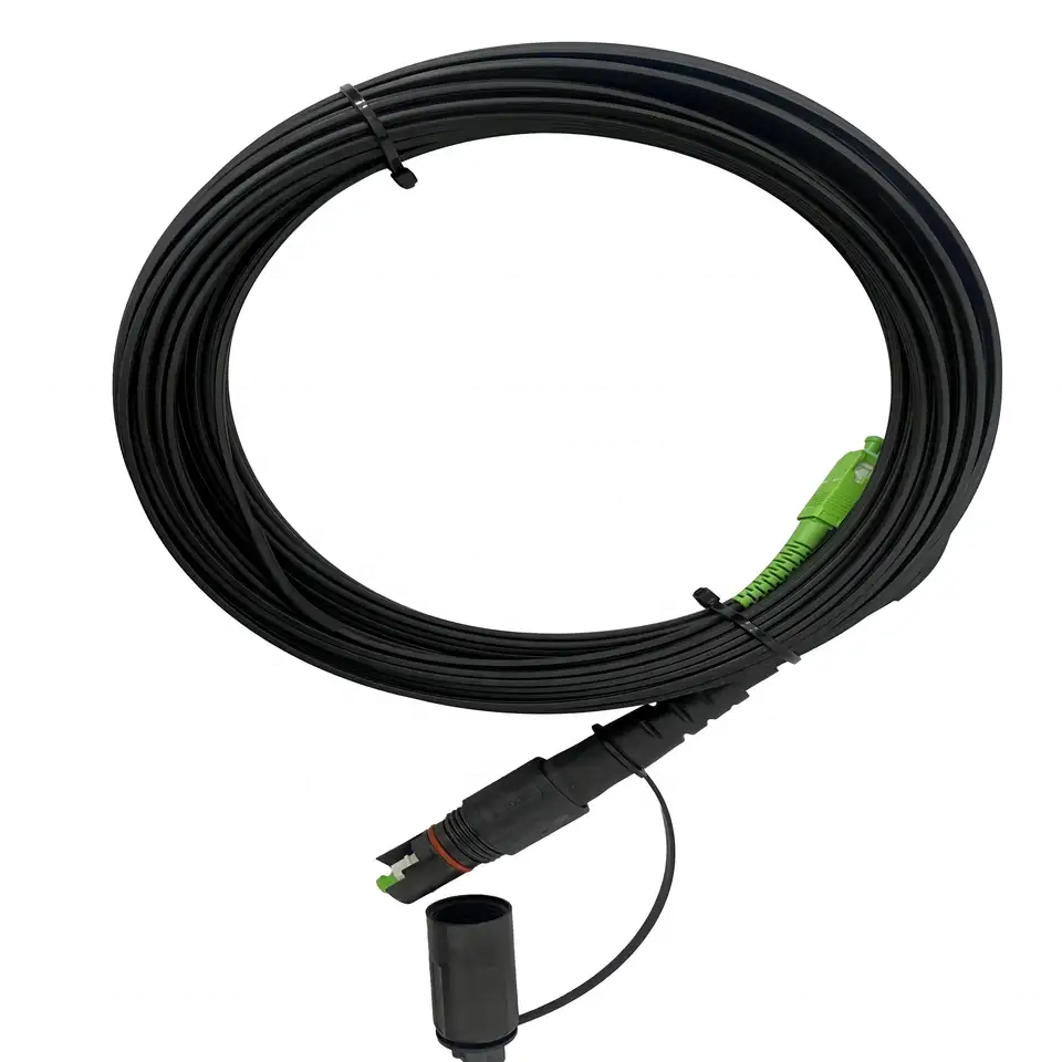 FTTH Outdoor Indoor sc/apc-sc/apc Pre-connected Drop cable Optical Single mode Fiber Patch Cord