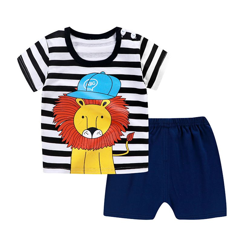 Toddler Kids Baby Boy Clothes T Shirt Tops Shorts Pants Summer 2PCS Outfits Set