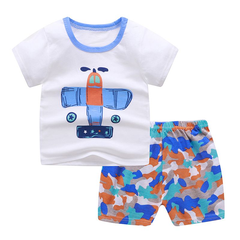 Toddler Kids Baby Boy Clothes T Shirt Tops Shorts Pants Summer 2PCS Outfits Set