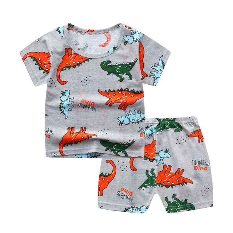 Toddler Kids Baby Boy Clothes T Shirt Tops Shorts Pants Summer 2PCS Outfits Set