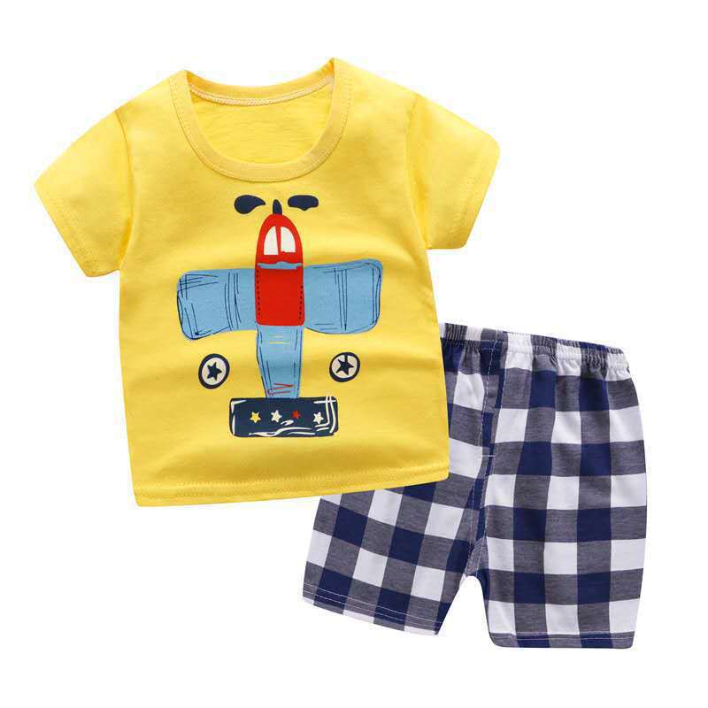 Toddler Kids Baby Boy Clothes T Shirt Tops Shorts Pants Summer 2PCS Outfits Set